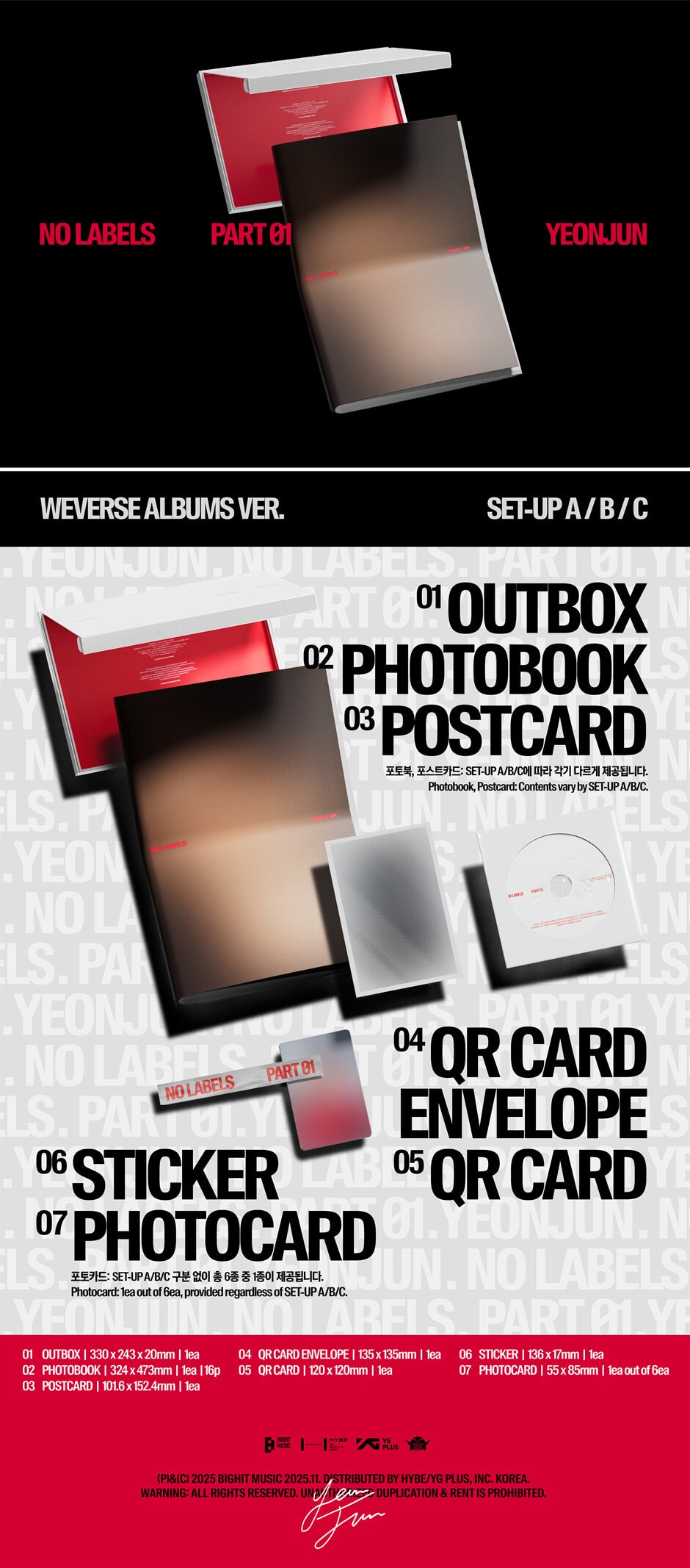 YEONJUN - NO LABELS: PART 01 (Weverse Albums Ver.)