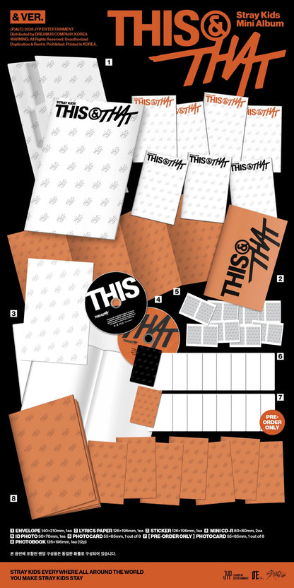 [PRE-ORDER] STRAY KIDS - THIS & THAT (& Ver.)