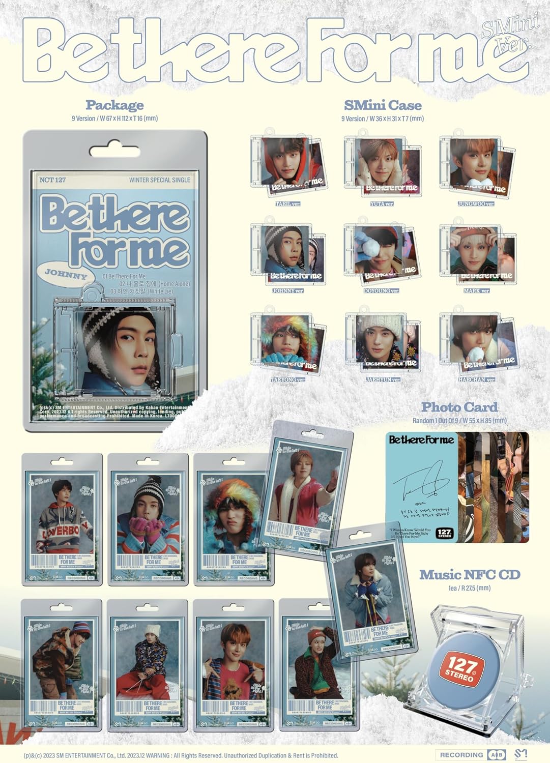 NCT 127 - Winter Special Single [Be There For Me] (SMini Ver.)