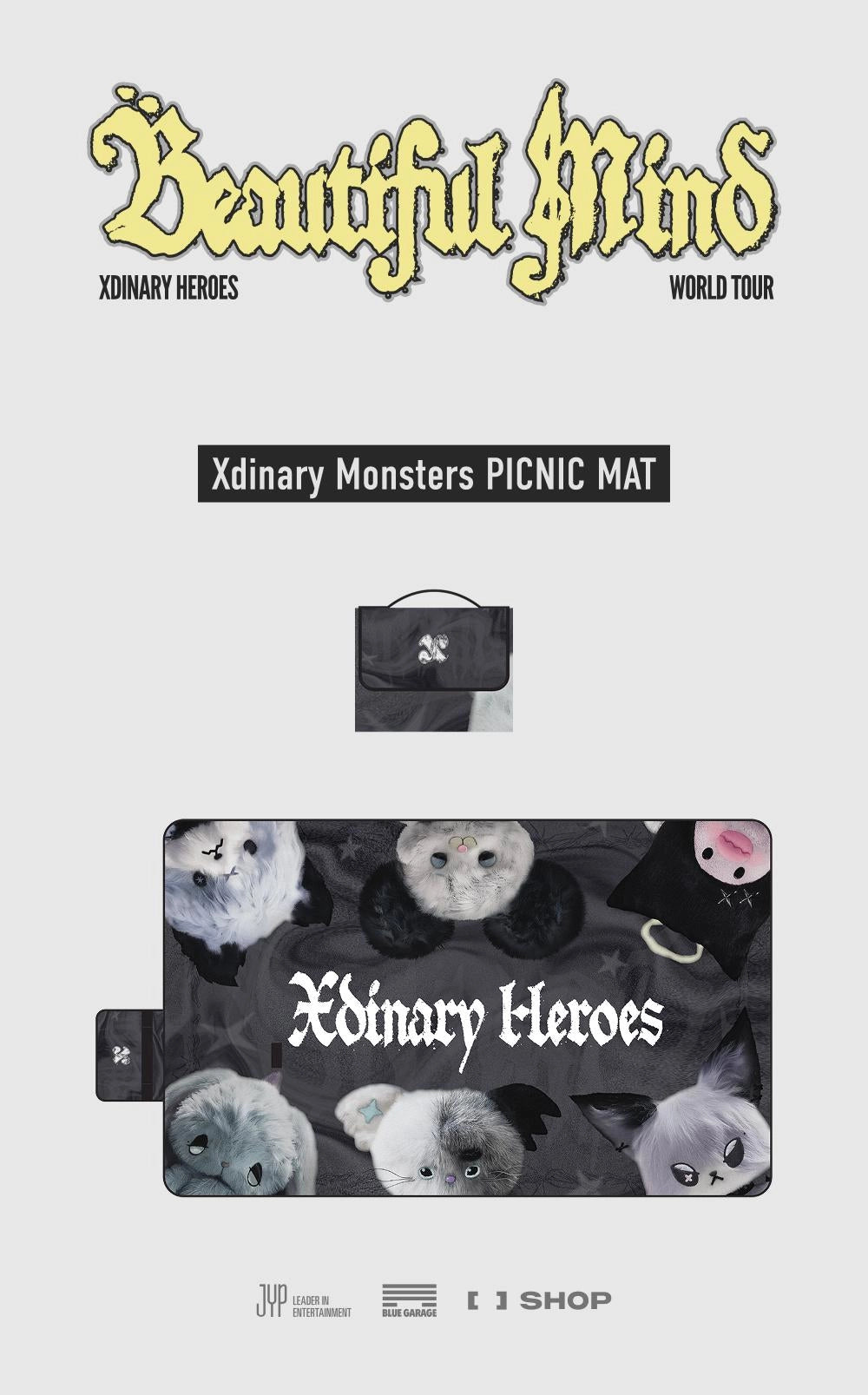 XDINARY HEROES - [BEAUTIFUL MIND MD] Xdinary Monsters Picnic Mat