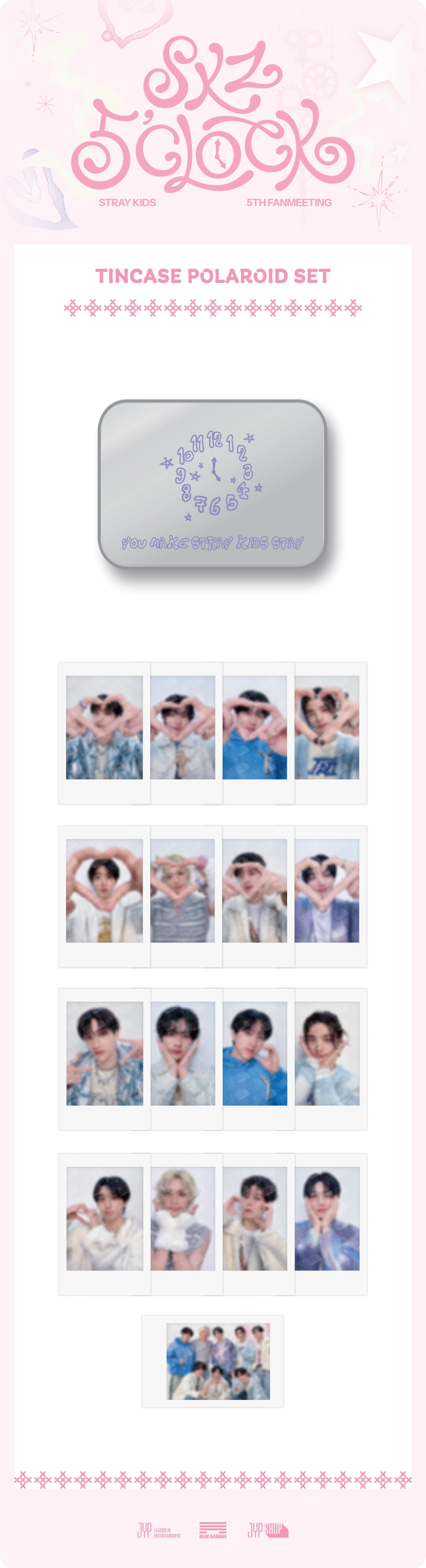 STRAY KIDS - [SKZ 5'CLOCK MD] TINCASE POLAROID SET