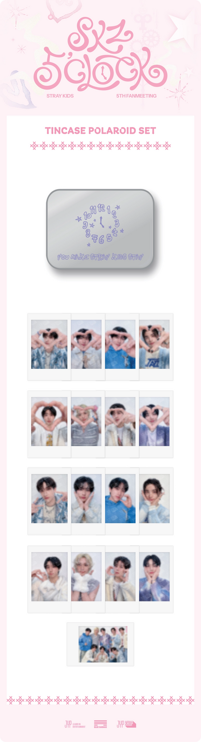 STRAY KIDS - [SKZ 5'CLOCK MD] TINCASE POLAROID SET