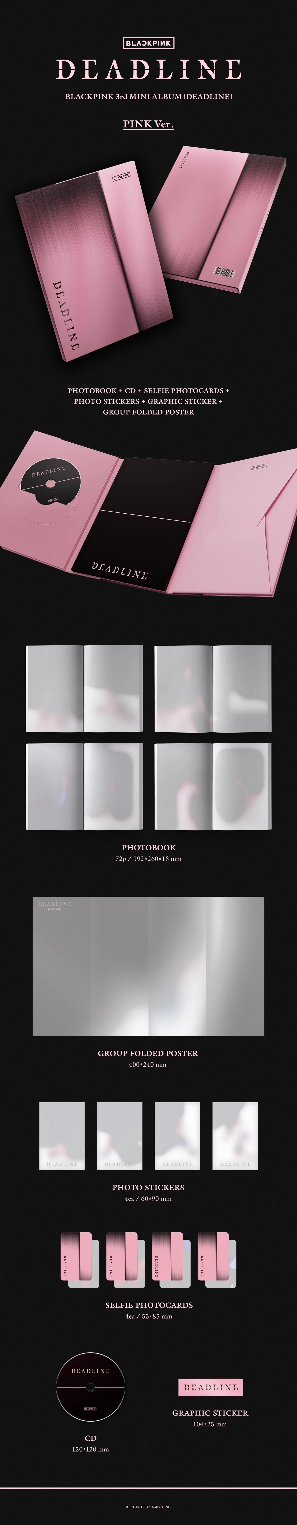 [PRE-ORDER] BLACKPINK - DEADLINE (Black & Pink Ver./Photobook Ver.)