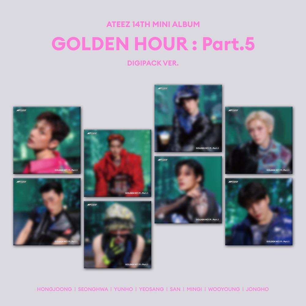 [PRE-ORDER] ATEEZ - GOLDEN HOUR PART.5 (Solo Digipack Ver) [RANDOM]