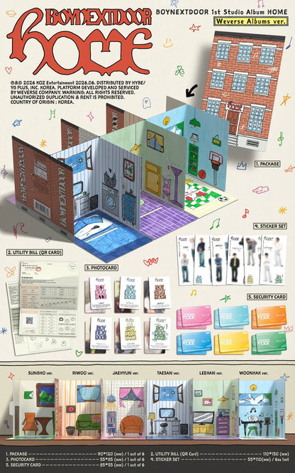 BOYNEXTDOOR - HOME (Weverse Albums Ver.)