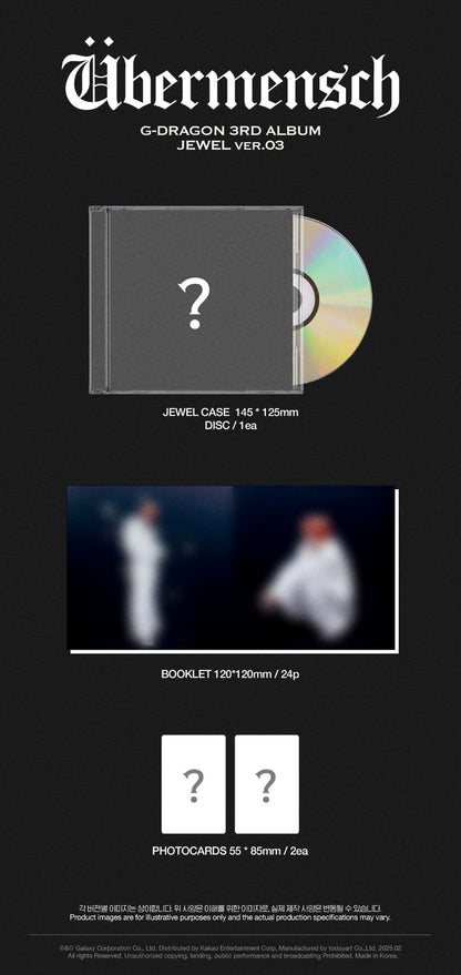 [PRE-ORDER] G-DRAGON - ÜBERMENSCH (Jewel Ver.)