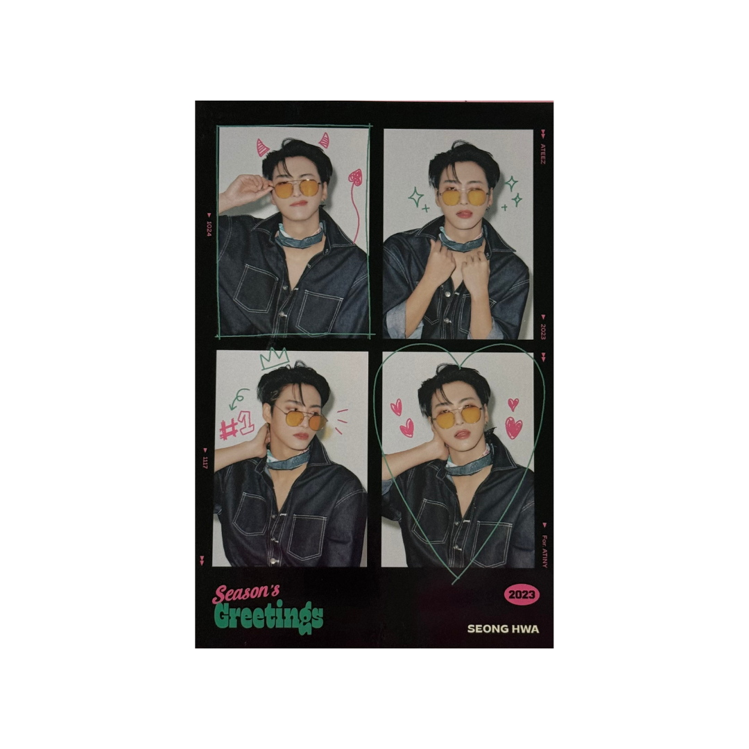 ATEEZ - 2023 SEASON'S GREETINGS 4-Cut Photo