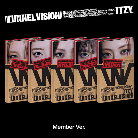 [PRE-ORDER] ITZY - TUNNEL VISION (Member Ver.)