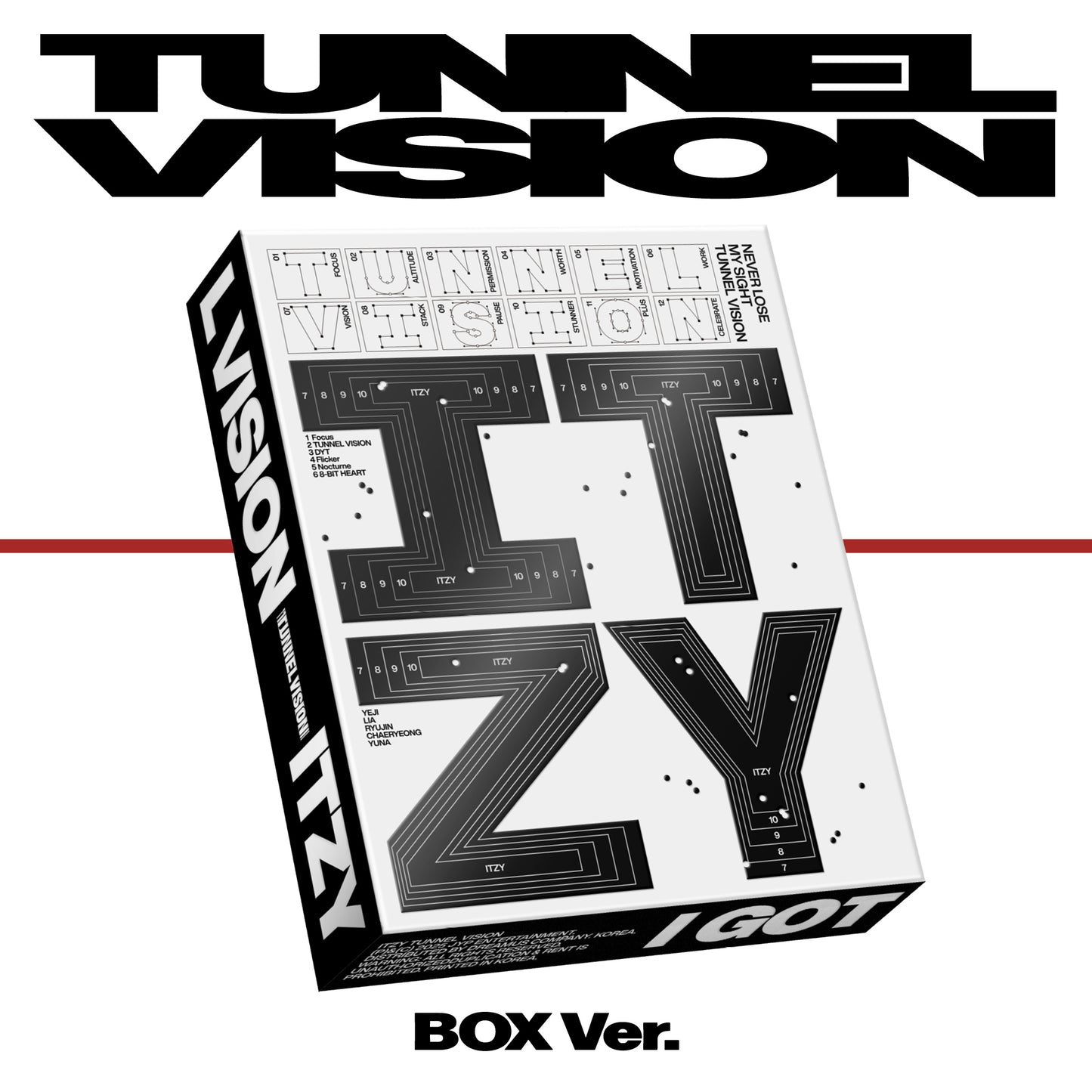 [PRE-ORDER] ITZY - TUNNEL VISION (Box Ver.)