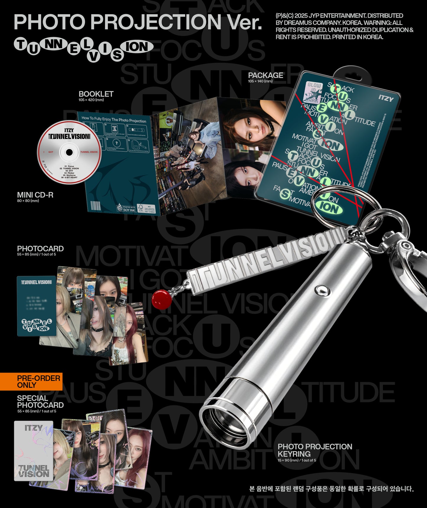 [PRE-ORDER] ITZY - TUNNEL VISION (Photo Projection Ver.)