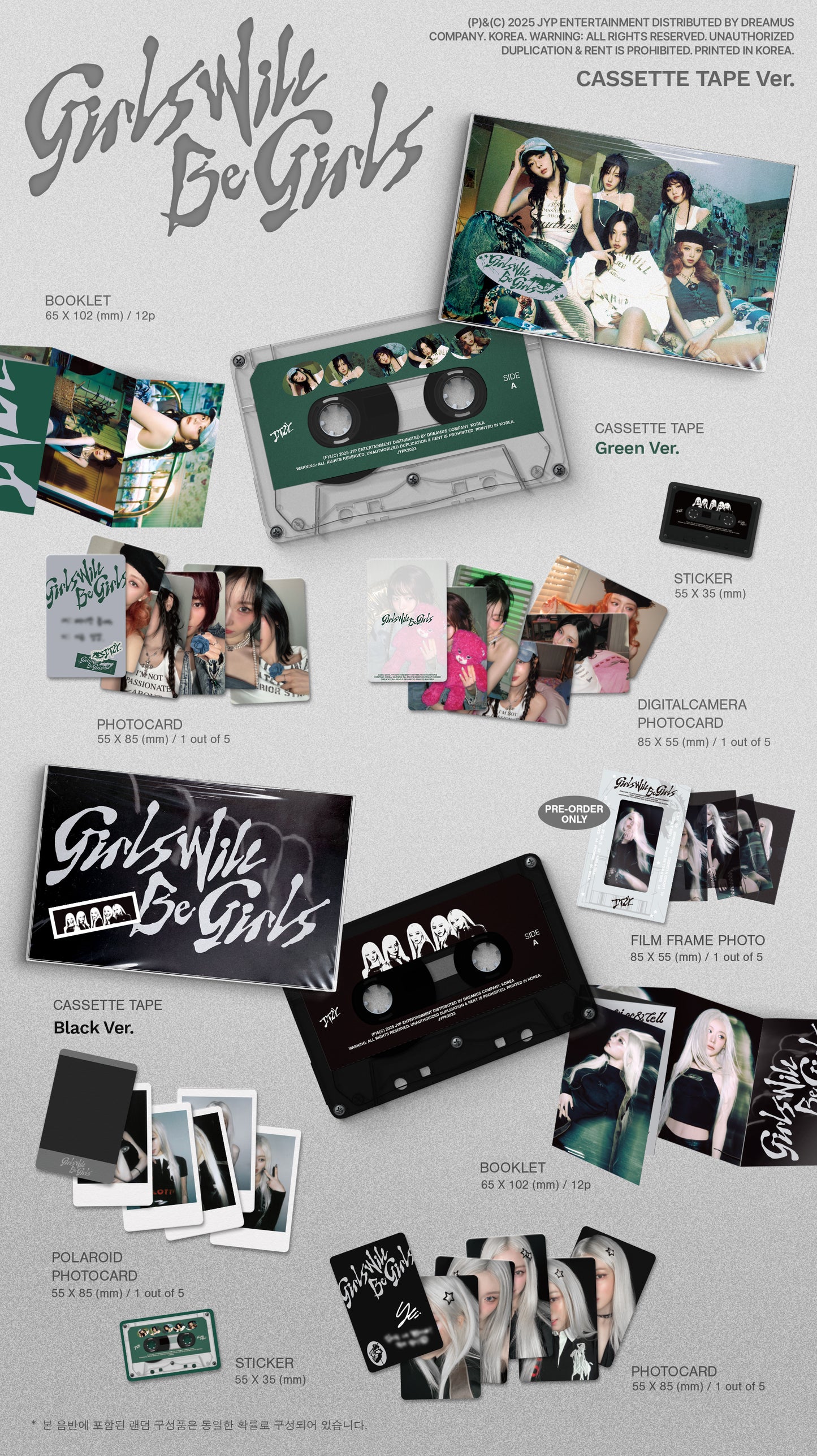 ITZY - Girls Will Be Girls (Cassette Tape Ver)