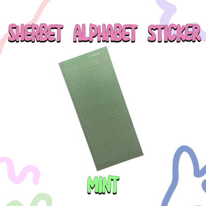 SOOANG STUDIO - Sherbet Alphabet Sticker
