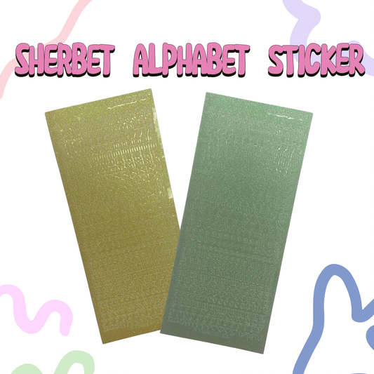 SOOANG STUDIO - Sherbet Alphabet Sticker