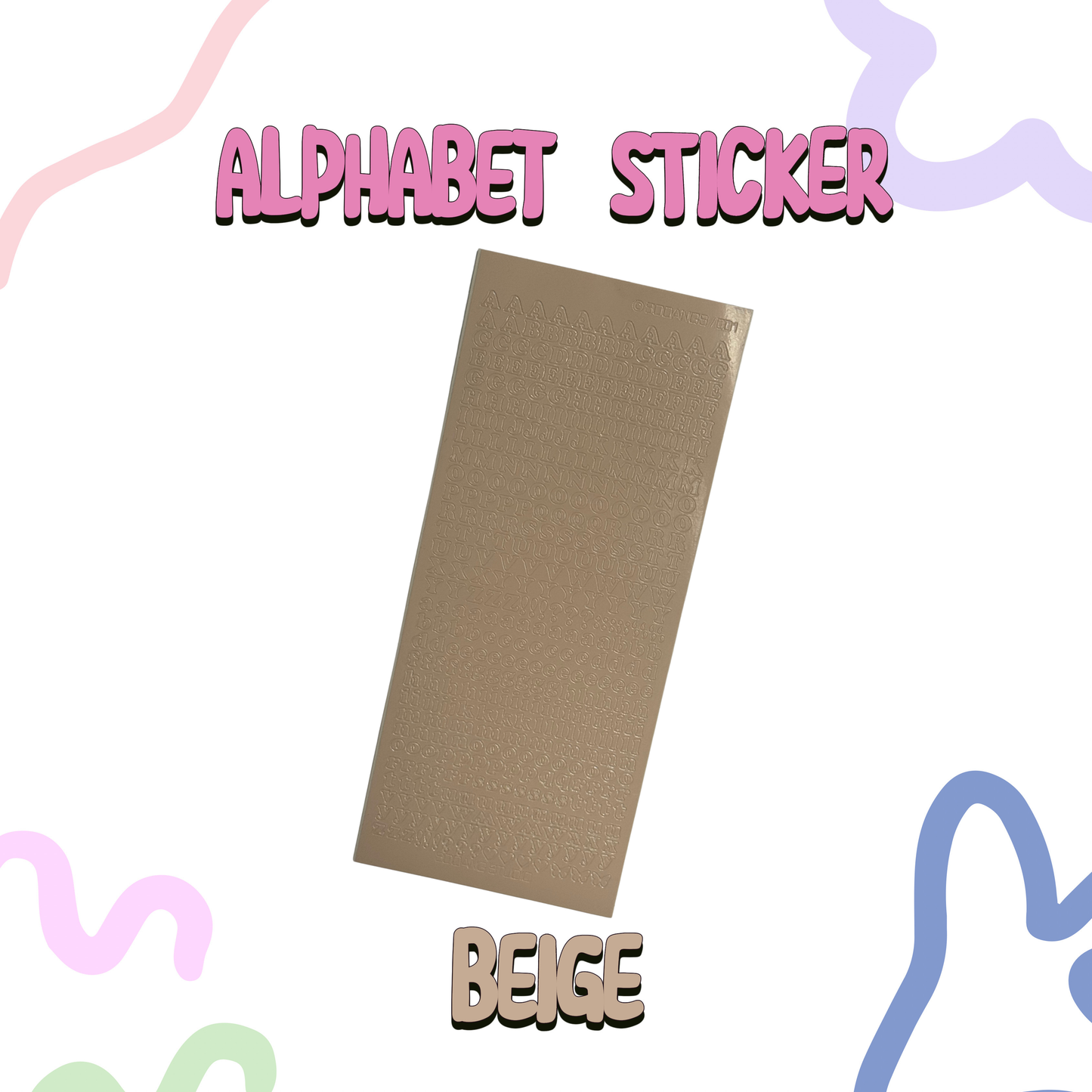 SOOANG STUDIO - Alphabet Sticker