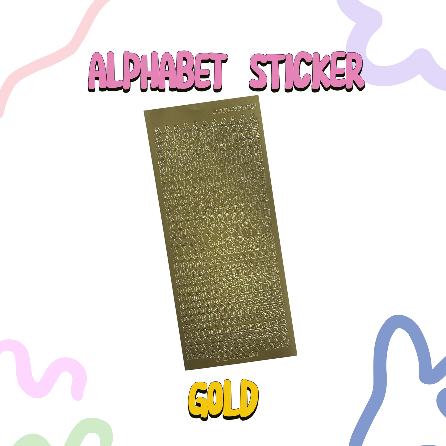 SOOANG STUDIO - Alphabet Sticker