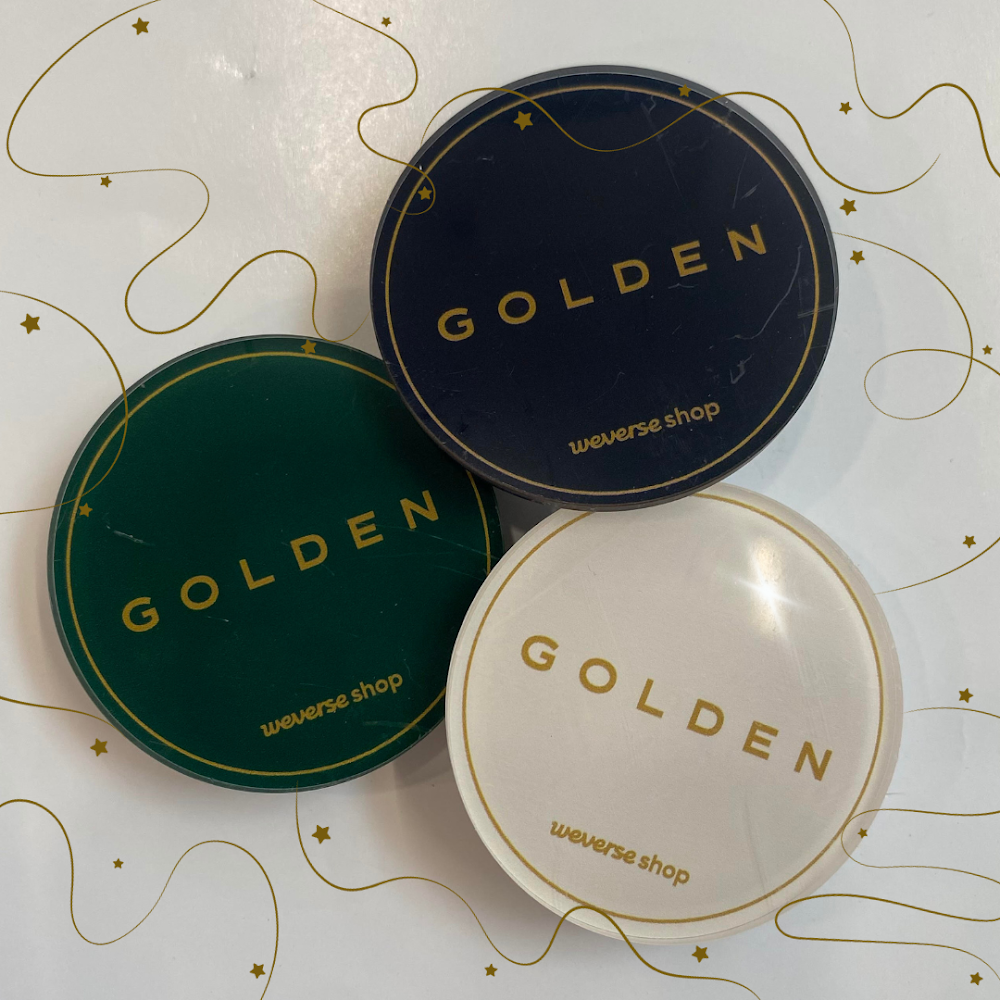 JUNGKOOK - GOLDEN Weverse Griptok set