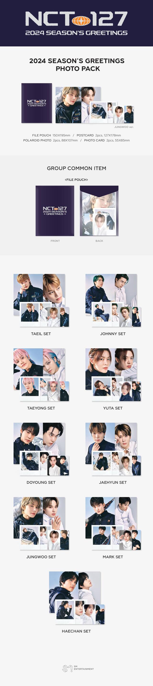 NCT 127 - Season's Greetings 2024 Photo Pack