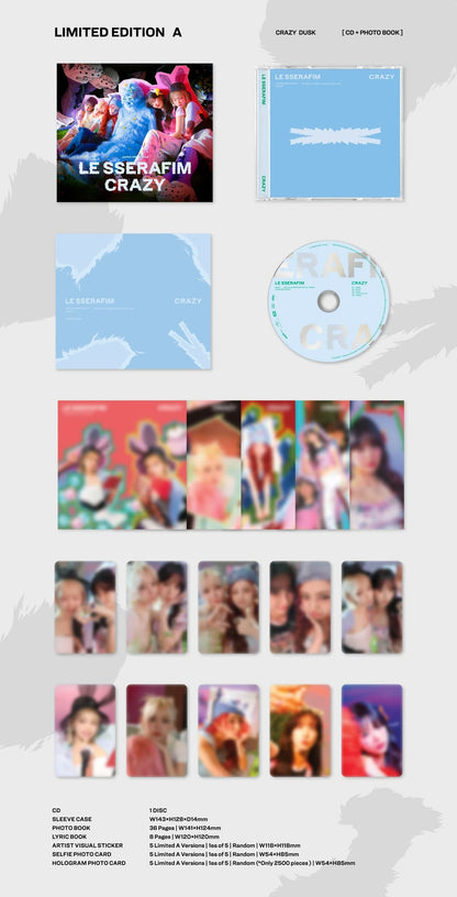 LE SSERAFIM - CRAZY [Japanese Album]