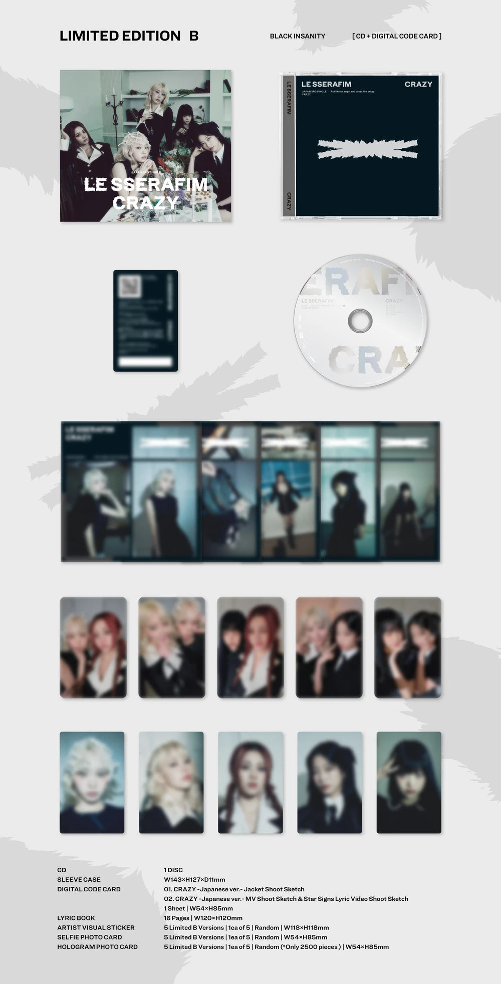LE SSERAFIM - CRAZY [Japanese Album]