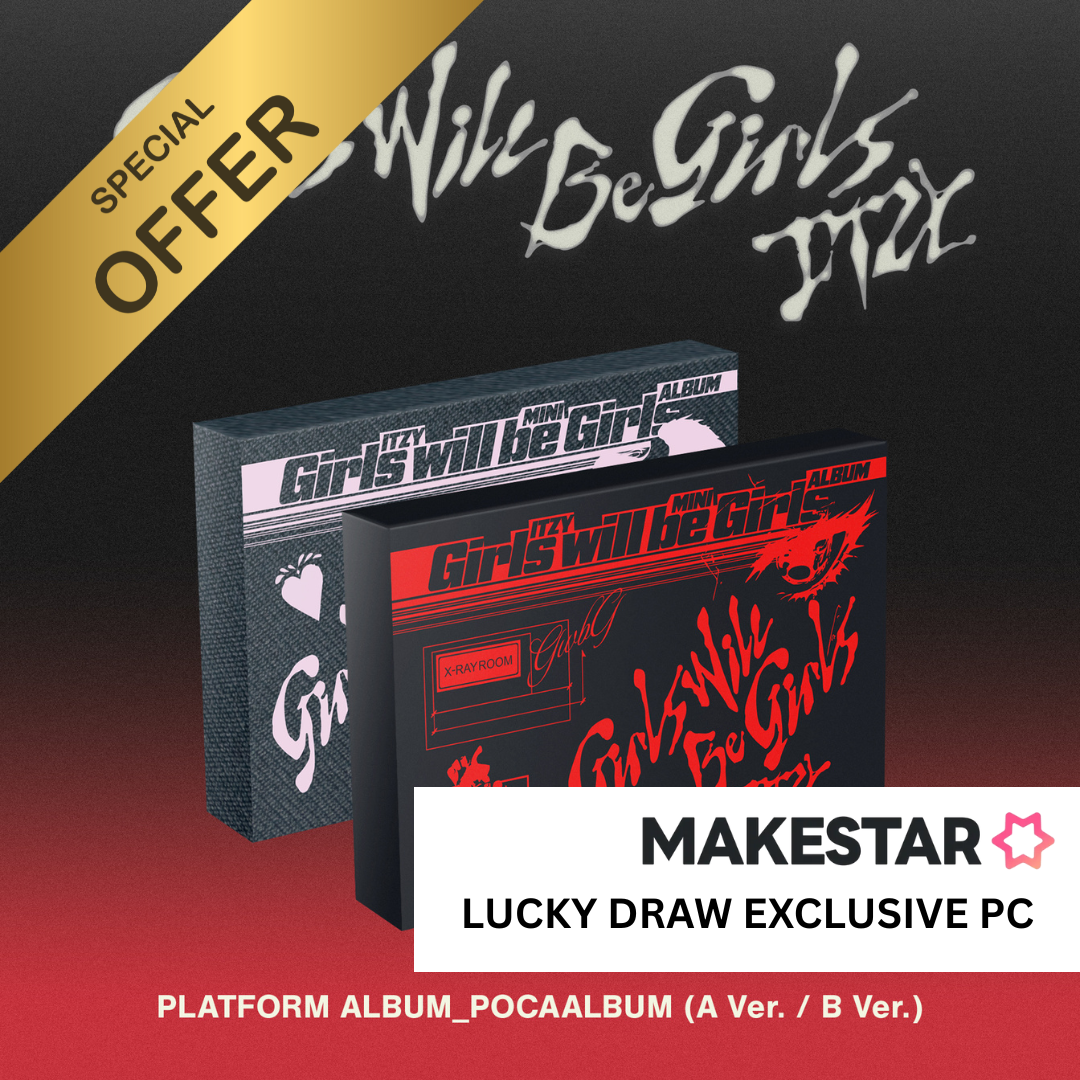 ITZY - GIRLS WILL BE GIRLS (POCAALBUM Ver.) [Makestar Lucky Draw Exclusive Photocard],