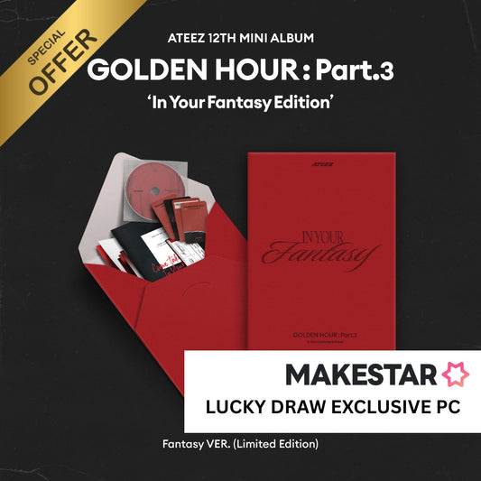 [PRE-ORDER] ATEEZ - GOLDEN HOUR : Part.3 ‘In Your Fantasy Edition’ (Limited Ver.) [Makestar Pre-Order Photocard]