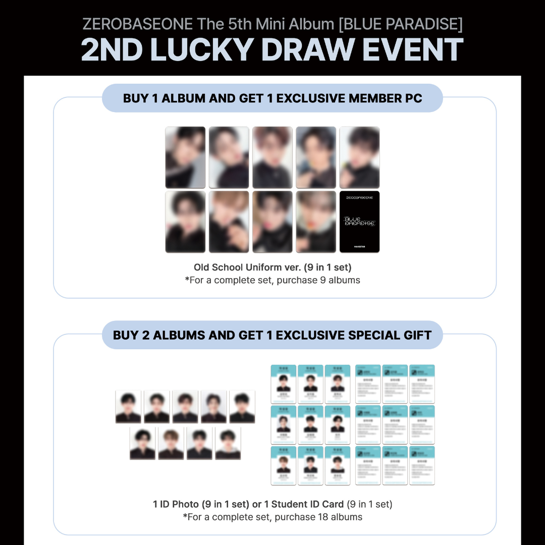 ZEROBASEONE - BLUE PARADISE (Photobook Ver) [Makestar Lucky