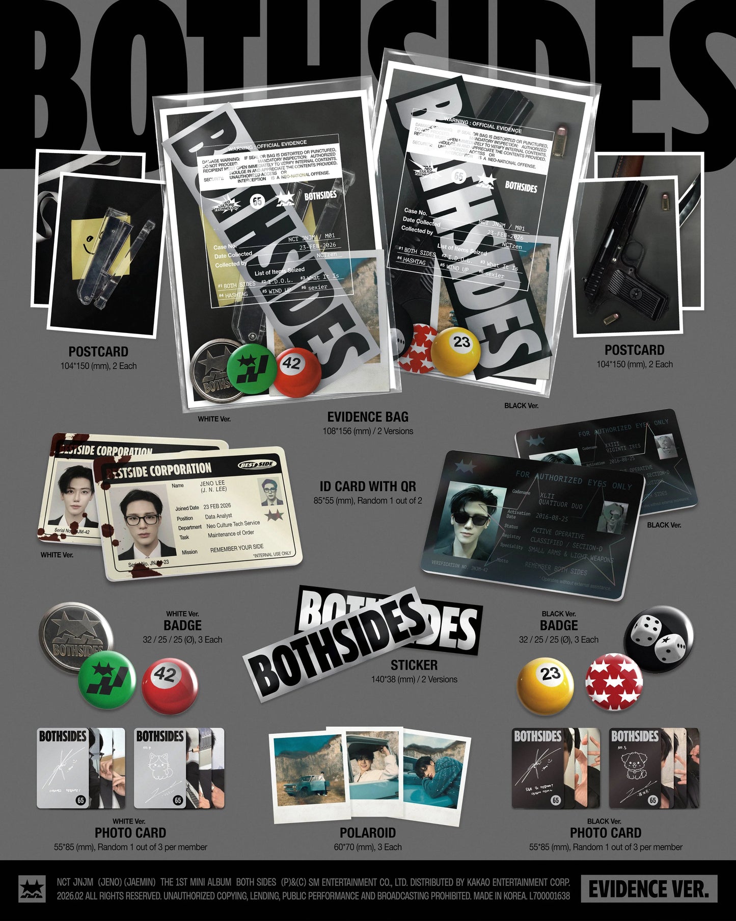 [PRE-ORDER] NCT JNJM - BOTH SIDES (Evidence Ver./Smart Album Ver.)