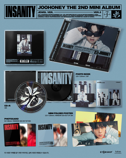 [PRE-ORDER] JOOHONEY (MONSTA X) - 光 (INSANITY) (Jewel Ver. /Limited Edition)