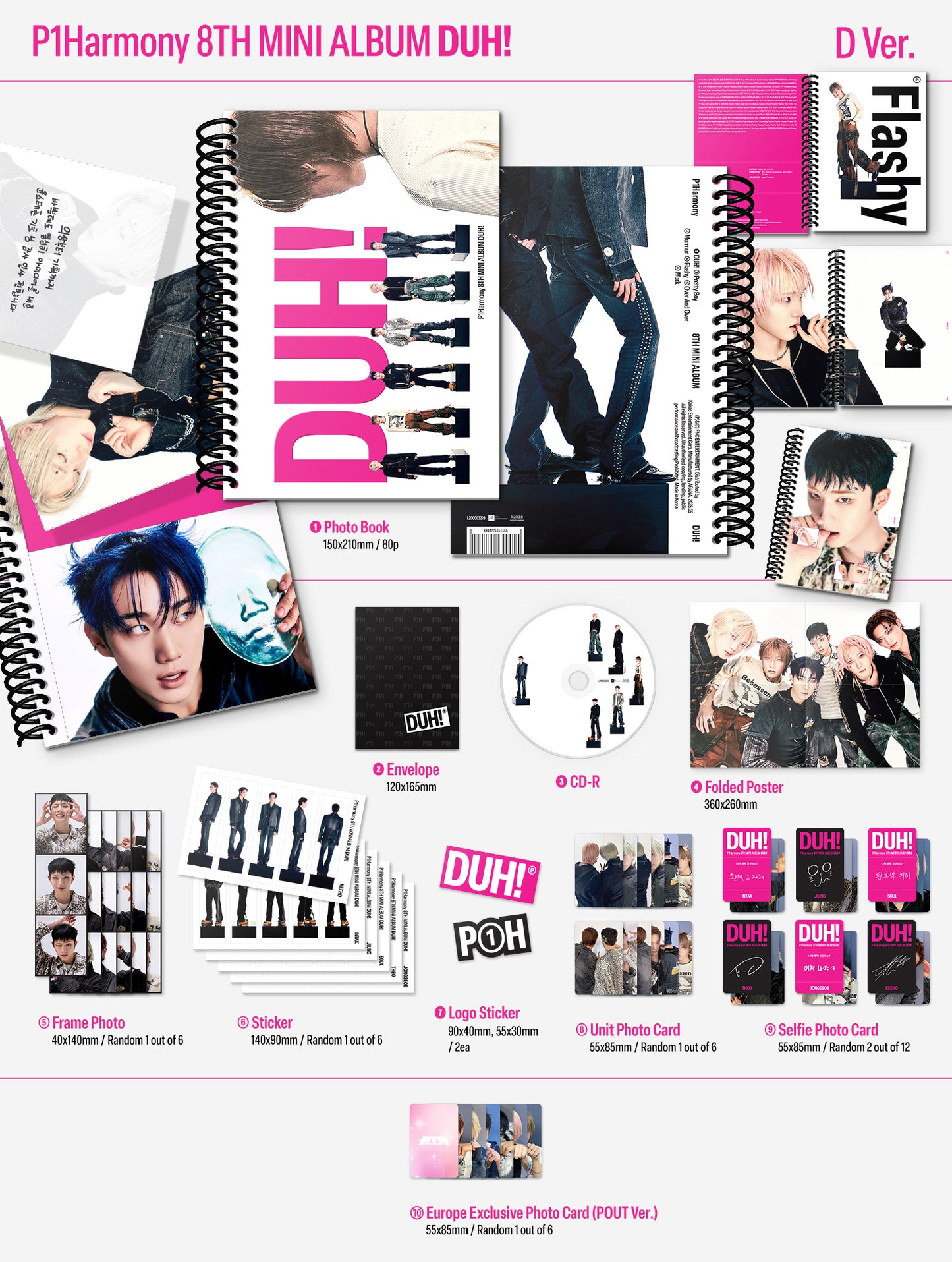 [PRE-ORDER] P1HARMONY - DUH! (Photobook Ver)