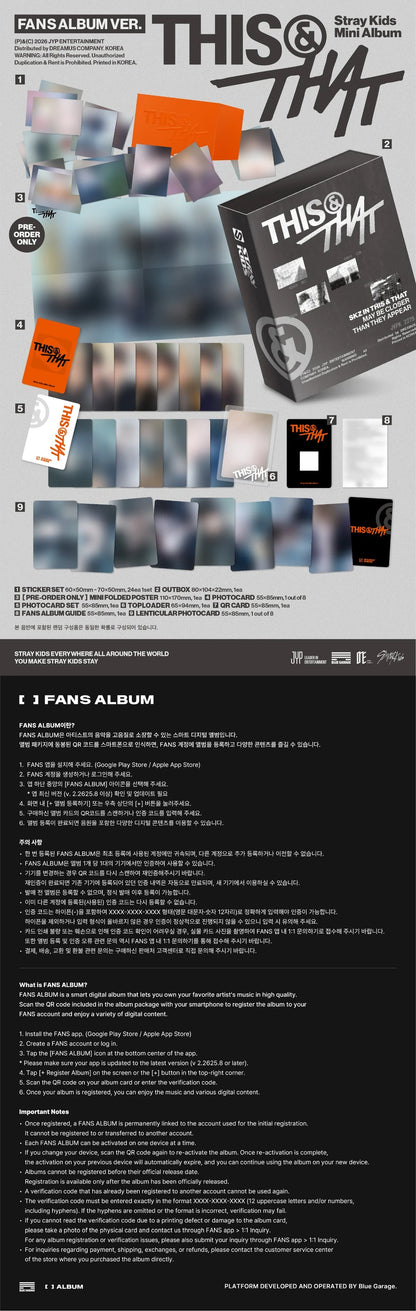 STRAY KIDS - THIS & THAT (Fans Album Ver.)