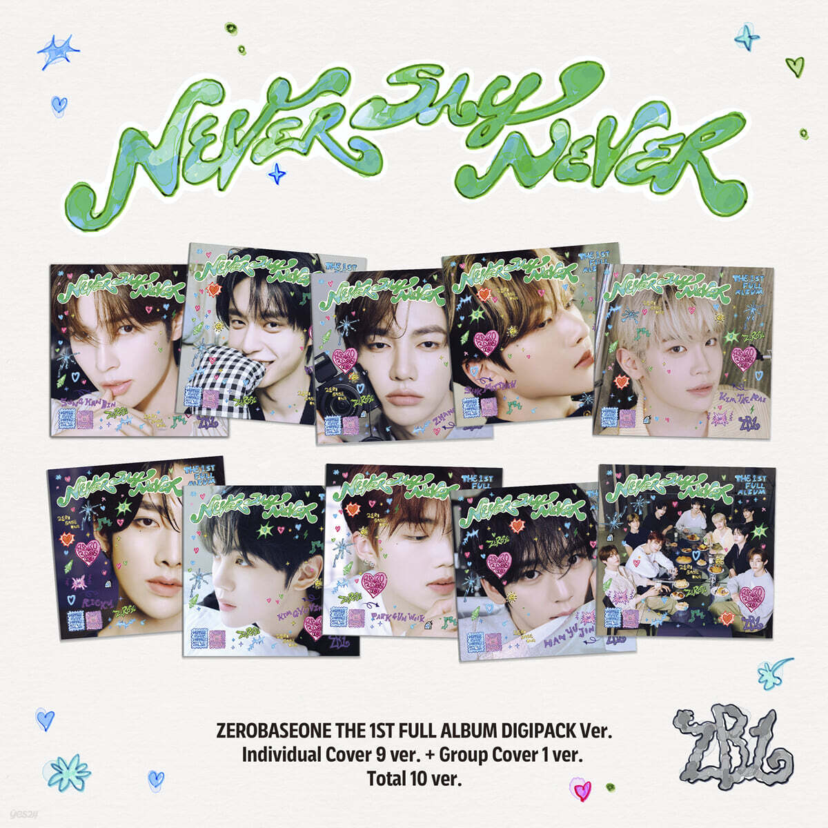 ZEROBASEONE - NEVER SAY NEVER (Digipack Ver)