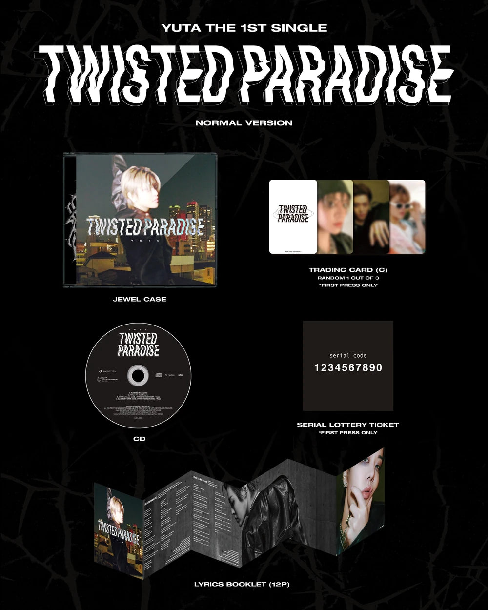 YUTA TWISTED PARADISE 会場限定 トレカ ユウタ⑨ YUTA TWISTED PARADISE ツイパラ 会場限定 トレカ ユウタ - メルカリ
