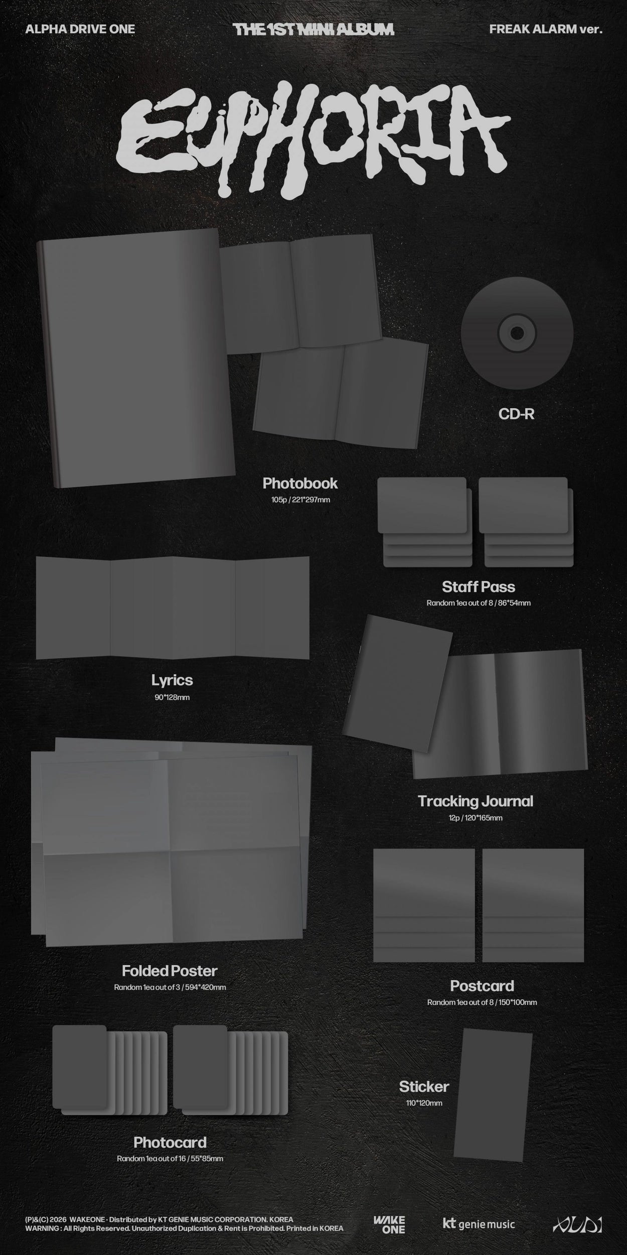 ALPHA DRIVE ONE - EUPHORIA (Freak Alarm Ver./Photobook Ver.)