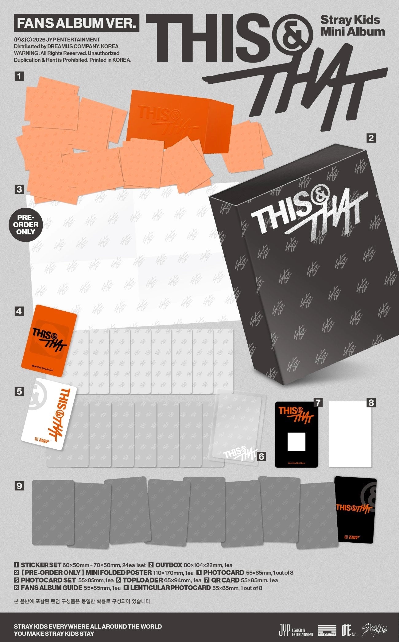 [PRE-ORDER] STRAY KIDS - THIS & THAT (Fans Album Ver.)