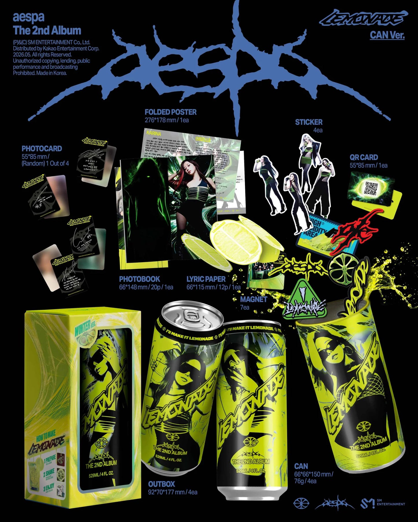 AESPA - LEMONADE (CAN Ver./SMART ALBUM)