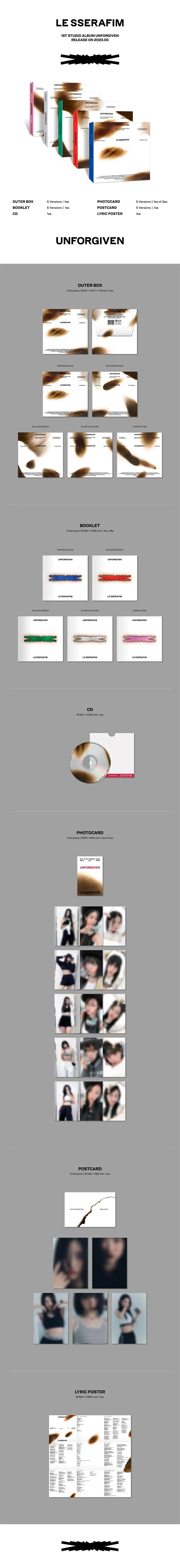 LE SSERAFIM - UNFORGIVEN (Compact)