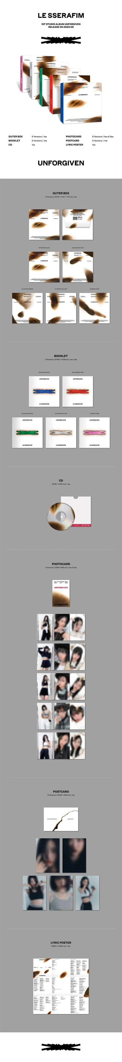 LE SSERAFIM - UNFORGIVEN (Compact)