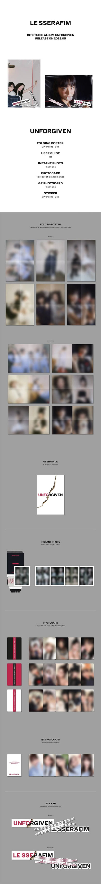 LE SSERAFIM - UNFORGIVEN (Weverse Ver.)