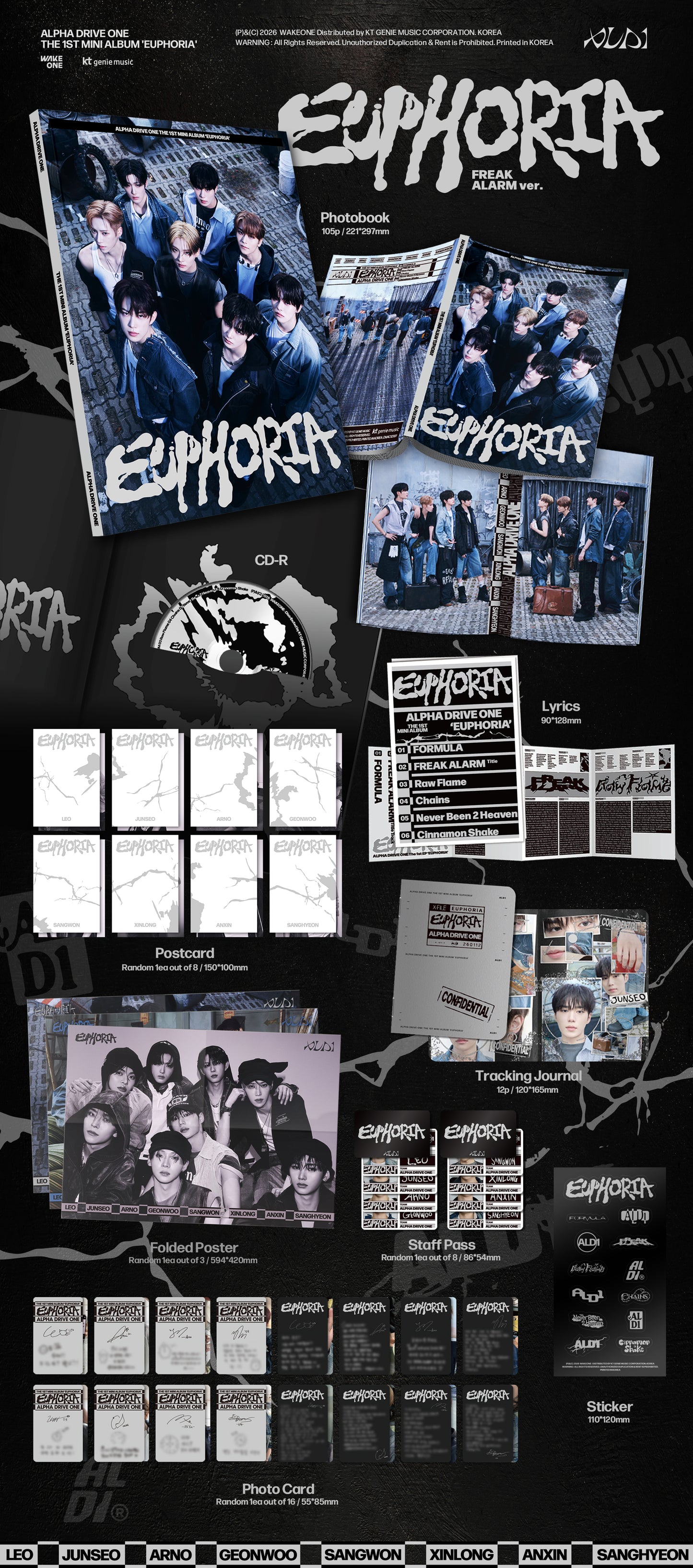 ALPHA DRIVE ONE - EUPHORIA (Freak Alarm Ver./Photobook Ver.)