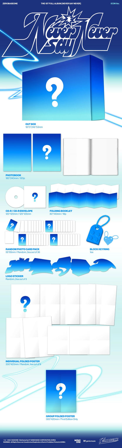 [PRE-ORDER] ZEROBASEONE - NEVER SAY NEVER (Photobook Ver)