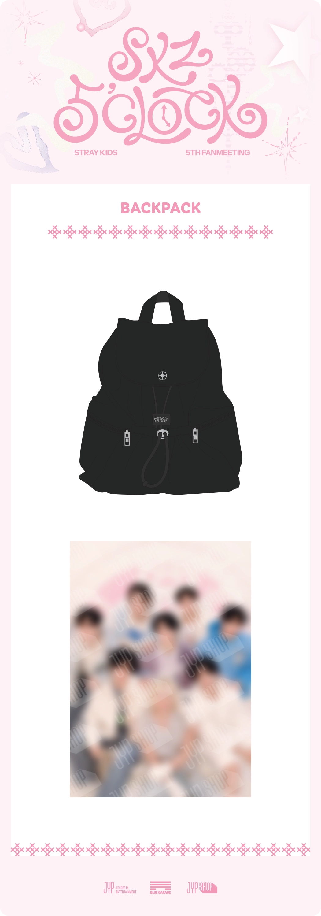 [PRE-ORDER] STRAY KIDS - [SKZ 5'CLOCK MD] BACKPACK