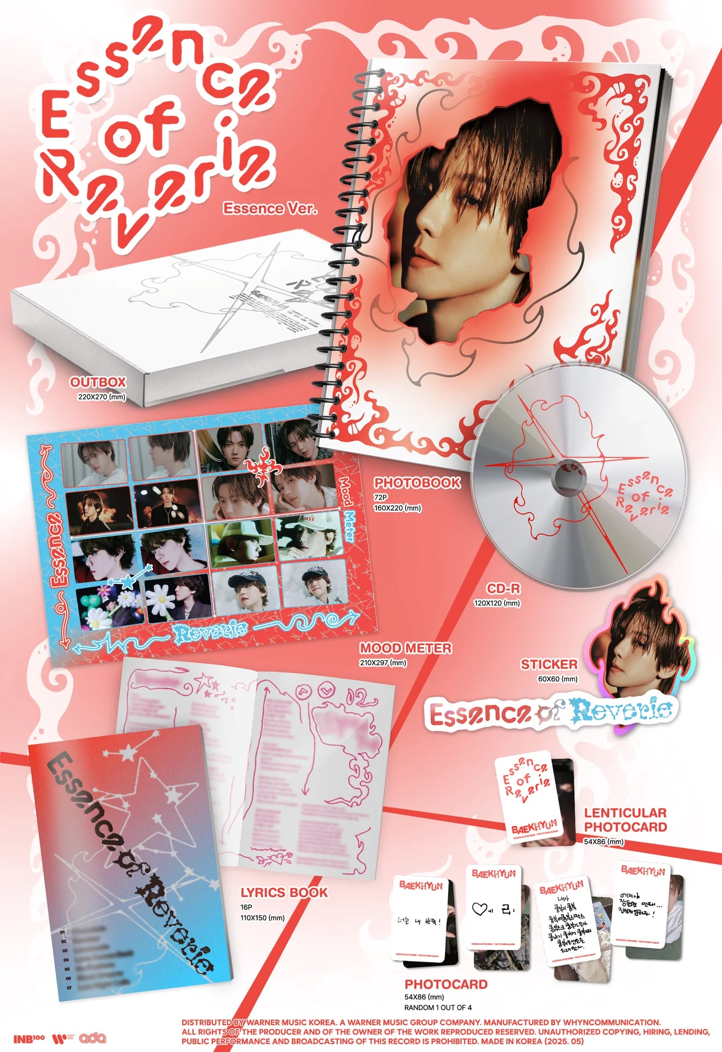 ベッキョン Essence of Reverieトレカ BAEKHYUN (EXO) - Essence of Reverie (Photobook Ver.) – K Stars