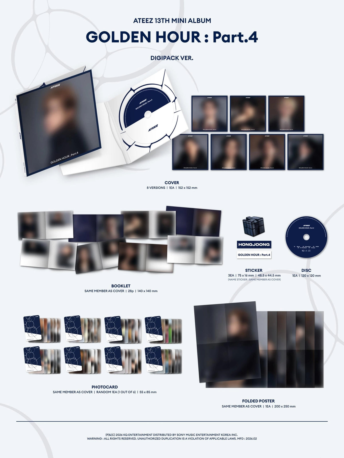 ATEEZ - GOLDEN HOUR PART.4 (Digipack Ver) – K Stars ATEEZ - GOLDEN HOUR PART.4 (Digipack Ver) – K Stars