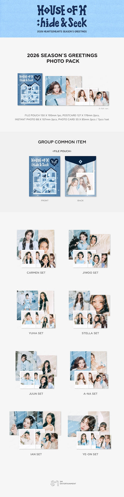 [PRE-ORDER] Hearts2Hearts - Season's Greetings 2026 Photo Pack