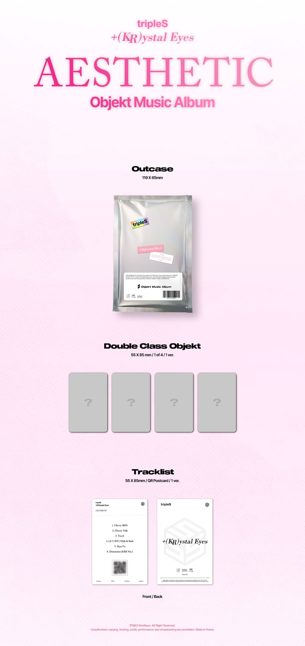 tripleS - +(KR)ystal Eyes: AESTHETIC (Objekt Music Album Ver)