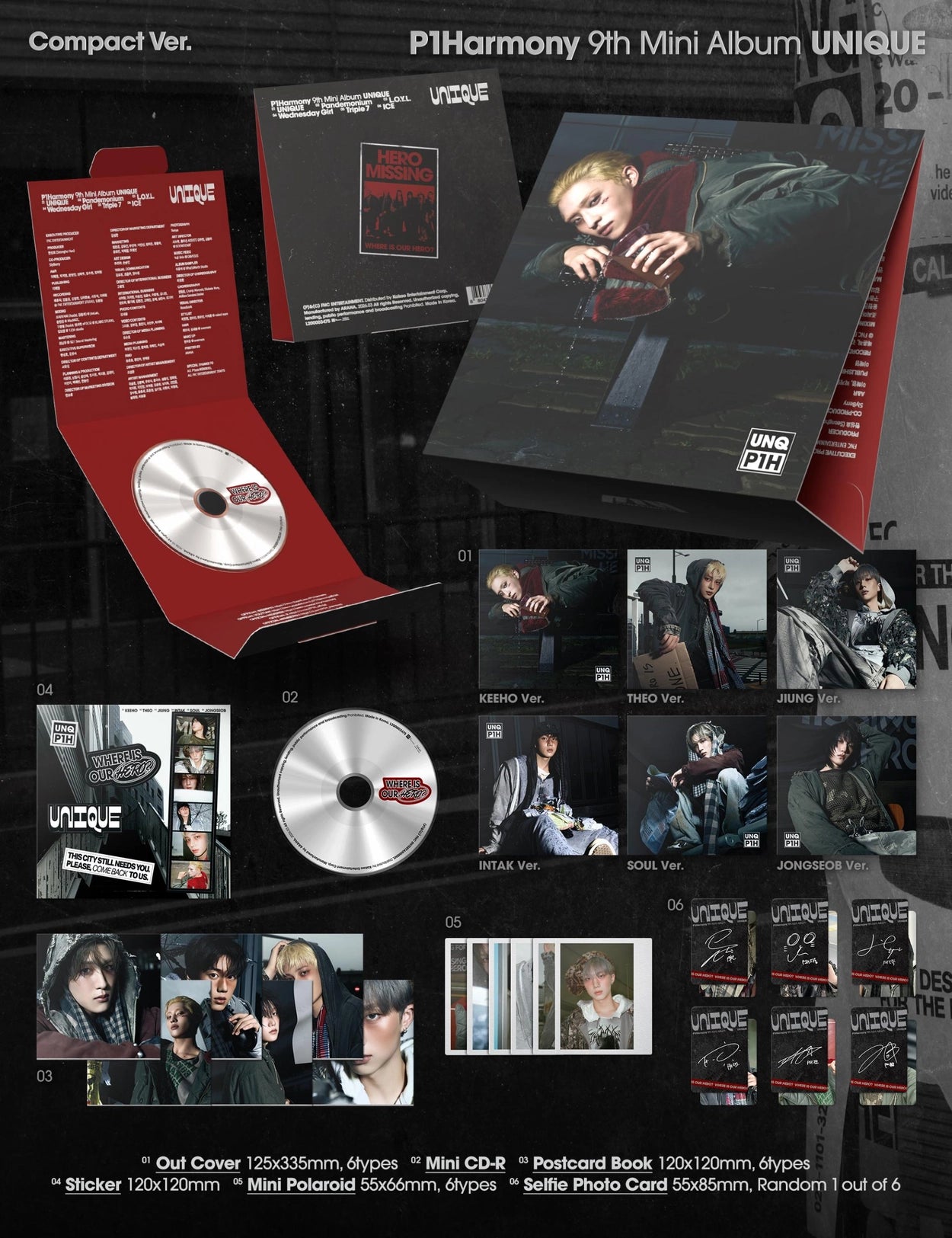 PRE-ORDER] P1Harmony - UNIQUE (Compact Ver.) – K Stars