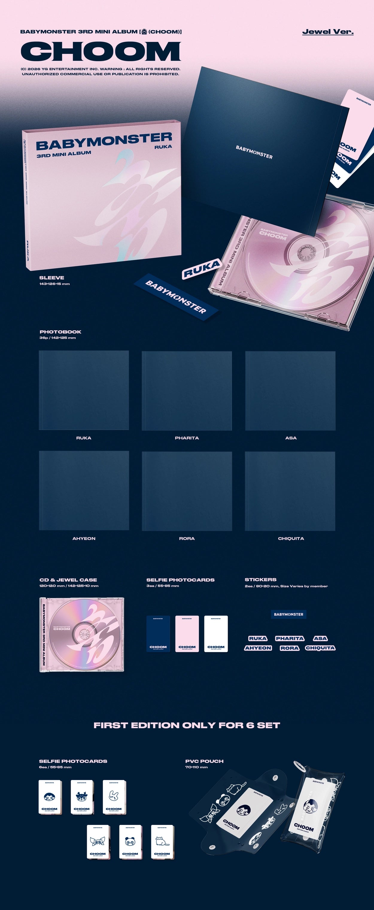 BABYMONSTER - CHOOM (Jewel Case Ver.)