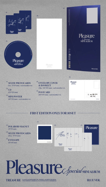 [PRE-ORDER] TREASURE - PLEASURE (Blue Ver)