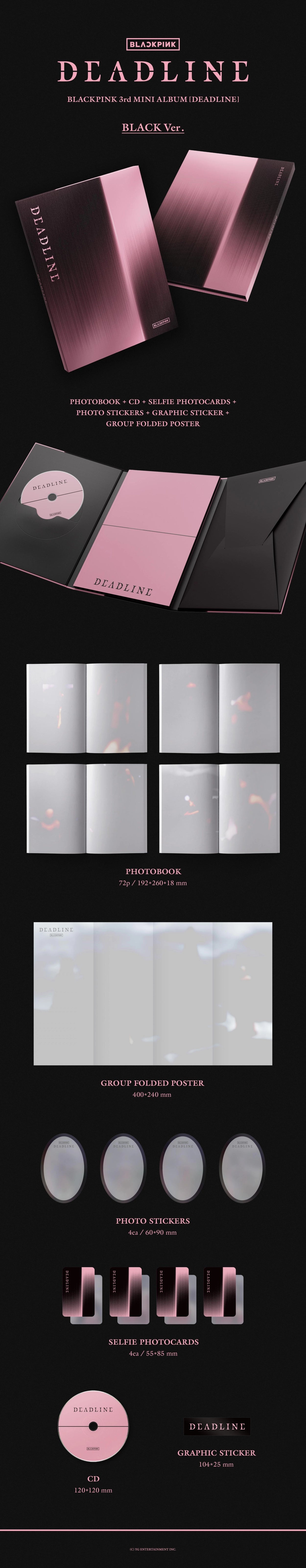 [PRE-ORDER] BLACKPINK - DEADLINE (Black & Pink Ver./Photobook Ver.)