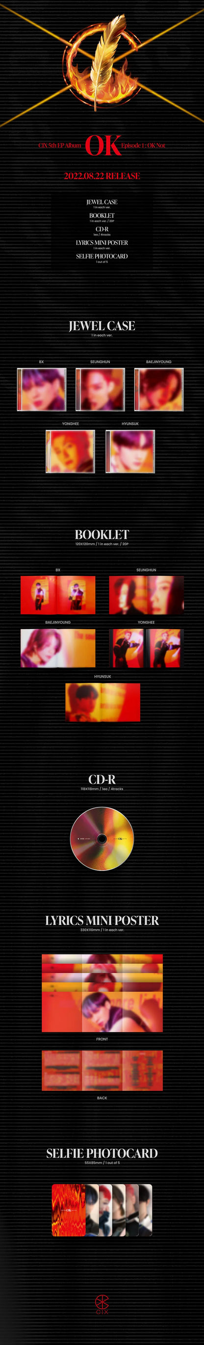 CIX - ‘OK’ Episode 1: OK Not (Jewel Case)